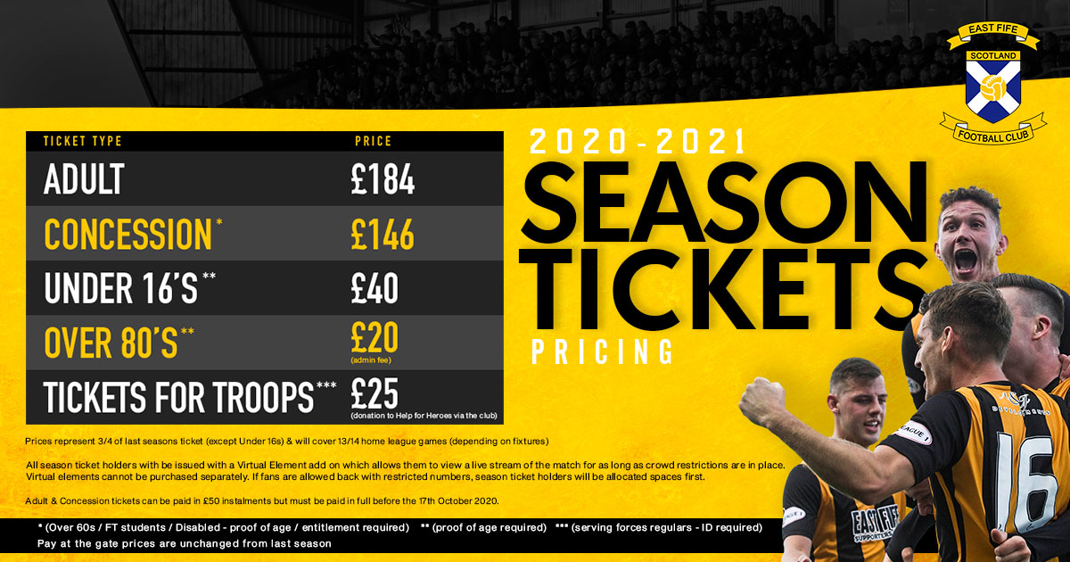 2020-21 Season Tickets On Sale